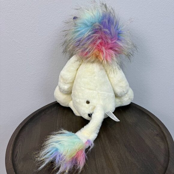 FAO Schwarz Dreamies Lion Plush Rainbow Mane and Tail Stuffed Toy Animal Cream - Picture 4 of 13